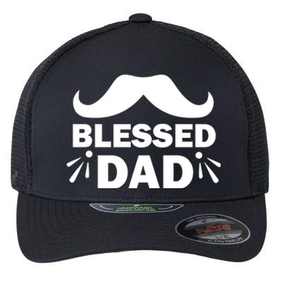 Blessed Dad Flexfit Unipanel Trucker Cap