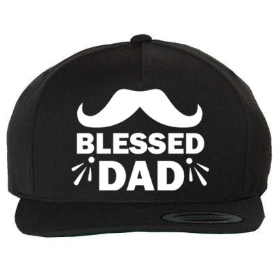 Blessed Dad Wool Snapback Cap