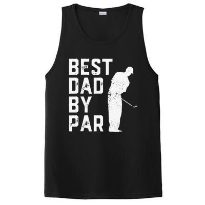 Best Dad By Par Golf Lover Gift For Funny Fathers Day PosiCharge Competitor Tank