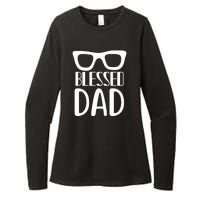 Blessed Dad Womens CVC Long Sleeve Shirt