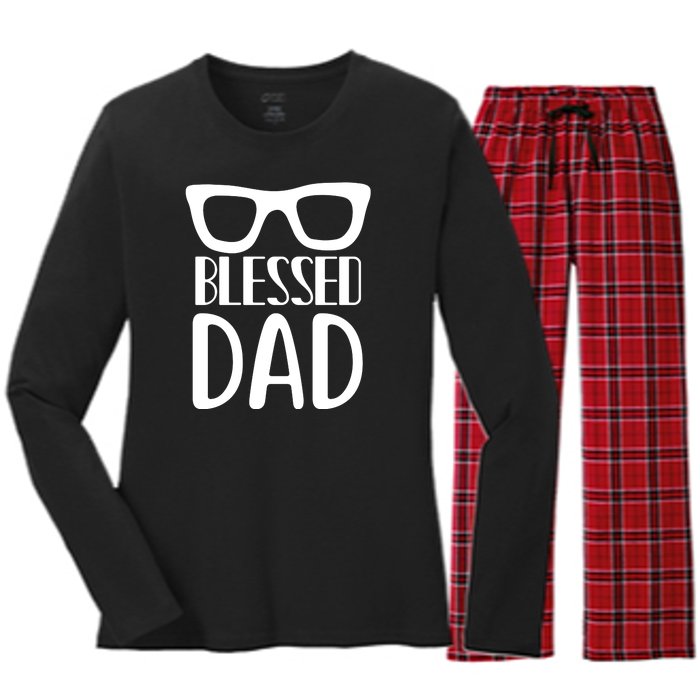 Blessed Dad Women's Long Sleeve Flannel Pajama Set 