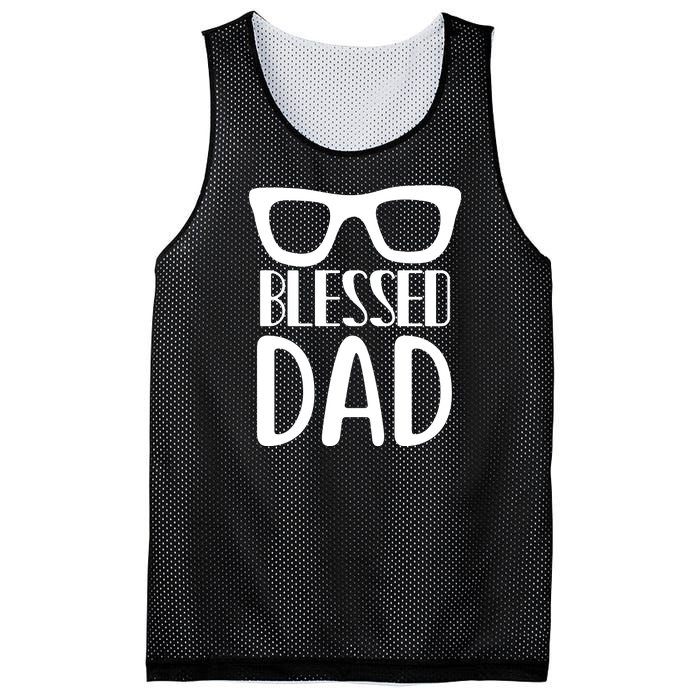 Blessed Dad Mesh Reversible Basketball Jersey Tank