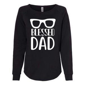 Blessed Dad Womens California Wash Sweatshirt