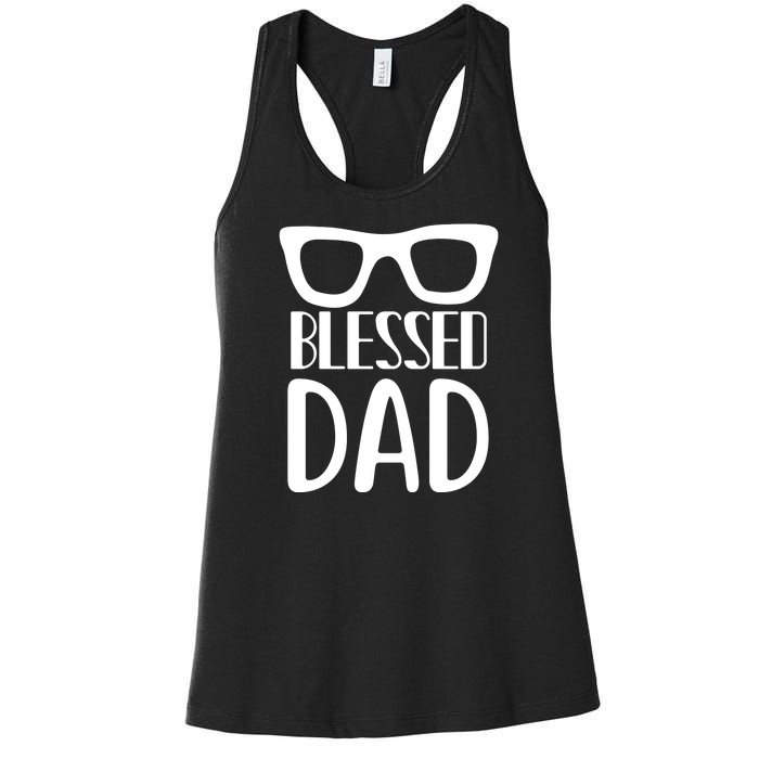 Blessed Dad Women's Racerback Tank