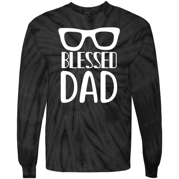 Blessed Dad Tie-Dye Long Sleeve Shirt