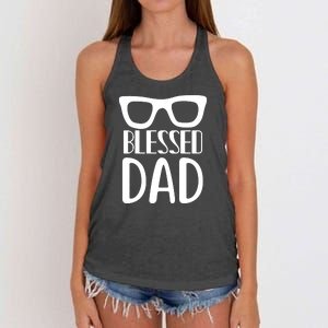 Blessed Dad Women's Knotted Racerback Tank