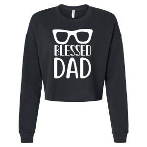 Blessed Dad Cropped Pullover Crew