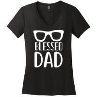 Blessed Dad Women's V-Neck T-Shirt