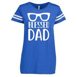 Blessed Dad Enza Ladies Jersey Football T-Shirt