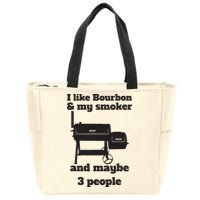 Best Dad BBQ Smoker Grill Lover Bourbon Whiskey Zip Tote Bag