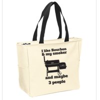 Best Dad BBQ Smoker Grill Lover Bourbon Whiskey Zip Tote Bag