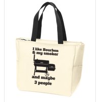 Best Dad BBQ Smoker Grill Lover Bourbon Whiskey Zip Tote Bag