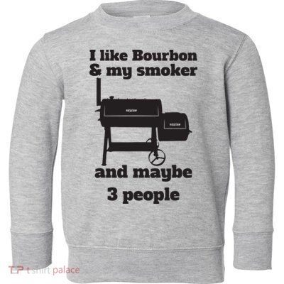 Best Dad BBQ Smoker Grill Lover Bourbon Whiskey Toddler Sweatshirt