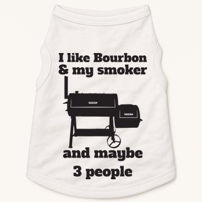 Best Dad BBQ Smoker Grill Lover Bourbon Whiskey Doggie Tank
