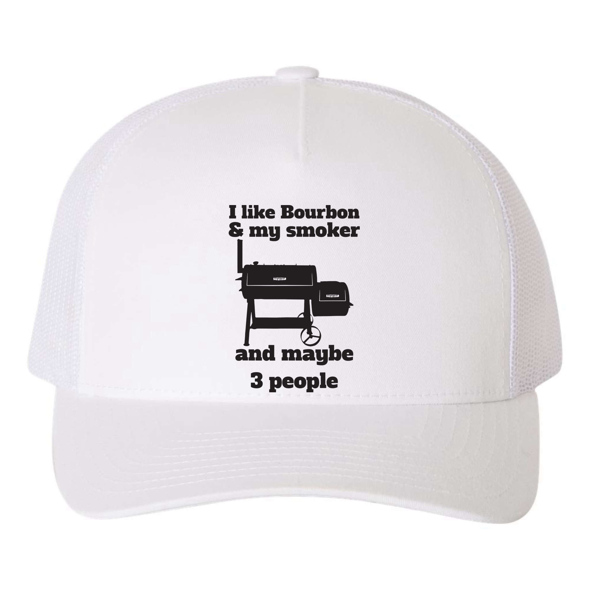 Best Dad BBQ Smoker Grill Lover Bourbon Whiskey Yupoong Adult 5-Panel Trucker Hat