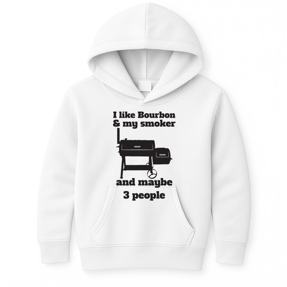 Best Dad BBQ Smoker Grill Lover Bourbon Whiskey Kids Hoodie