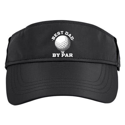 Best Dad By Par Gift Funny Golf Player Father's Day Gift Adult Drive Performance Visor