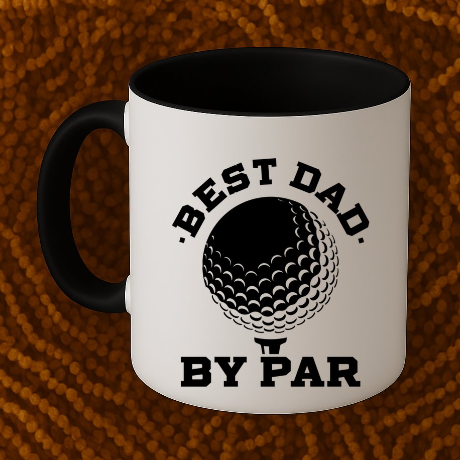 Best Dad By Par Gift Funny Golf Player Father's Day Gift Mug
