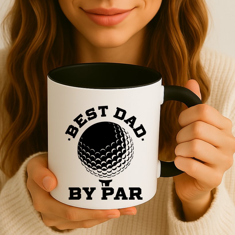 Best Dad By Par Gift Funny Golf Player Father's Day Gift Mug