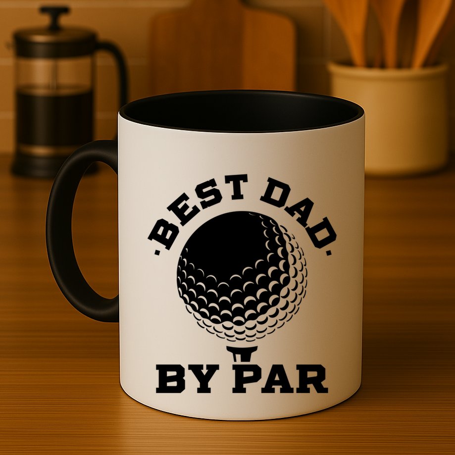 Best Dad By Par Gift Funny Golf Player Father's Day Gift Mug