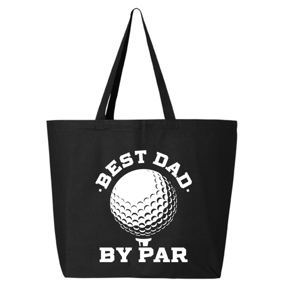 Best Dad By Par Gift Funny Golf Player Father's Day Gift 25L Jumbo Tote