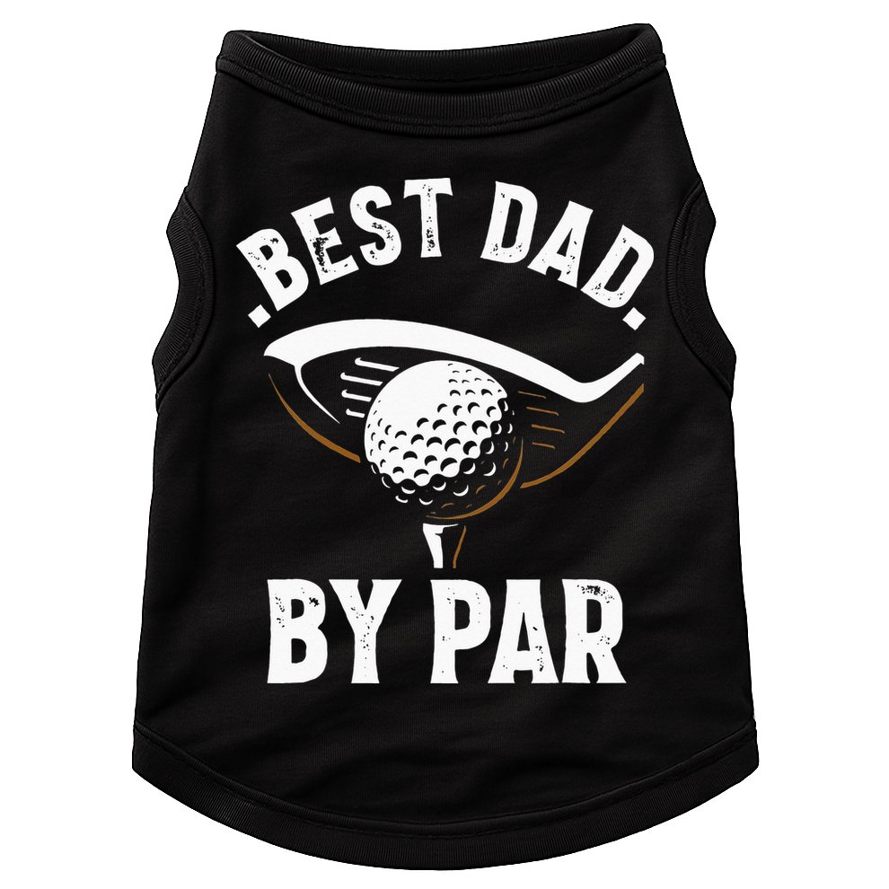Best Dad by Par Funny Golf Player Father's Day Doggie Tank