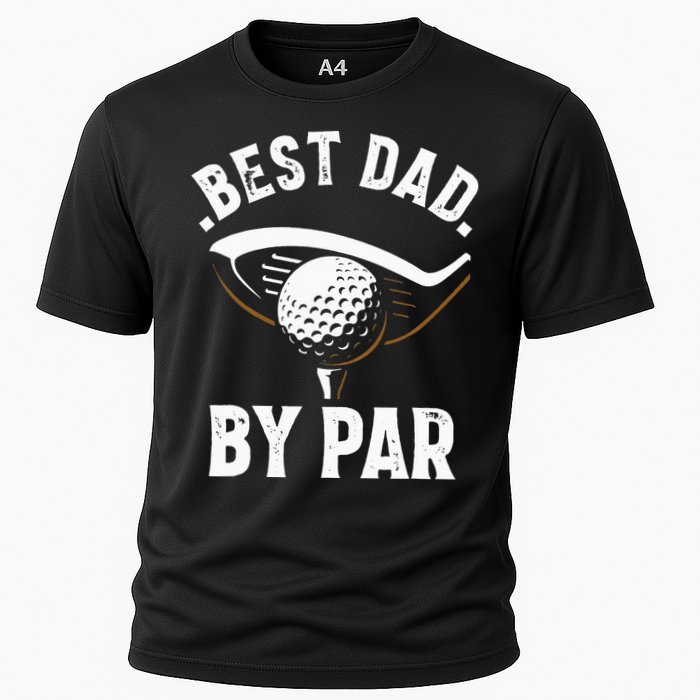 Best Dad by Par Funny Golf Player Father's Day Cooling Performance Crew T-Shirt