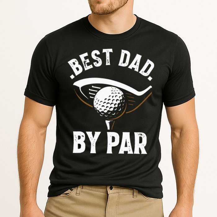 Best Dad by Par Funny Golf Player Father's Day Cooling Performance Crew T-Shirt