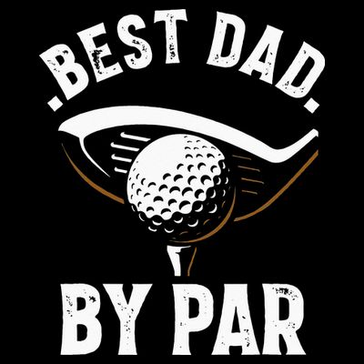 Best Dad by Par Funny Golf Player Father's Day T-Shirt