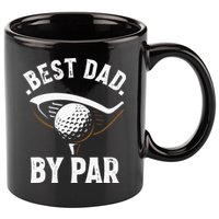 Best Dad by Par Funny Golf Player Father's Day 11oz C Handle Ceramic Mug