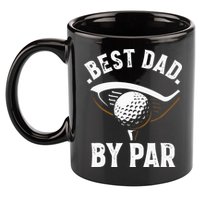 Best Dad by Par Funny Golf Player Father's Day 11oz C Handle Ceramic Mug