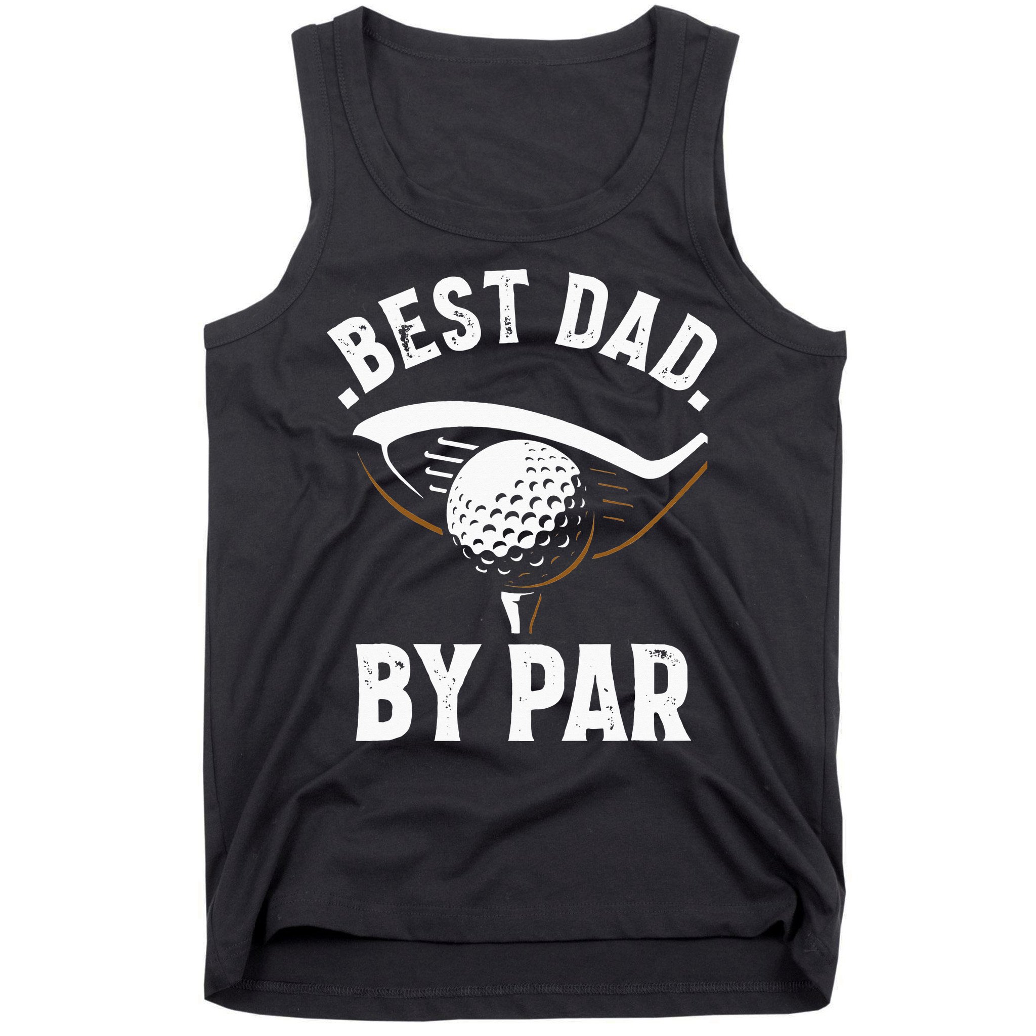Best Dad by Par Funny Golf Player Father's Day Tank Top
