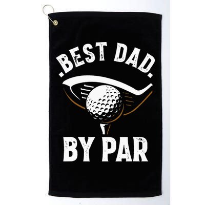 Best Dad by Par Funny Golf Player Father's Day Golf Towel