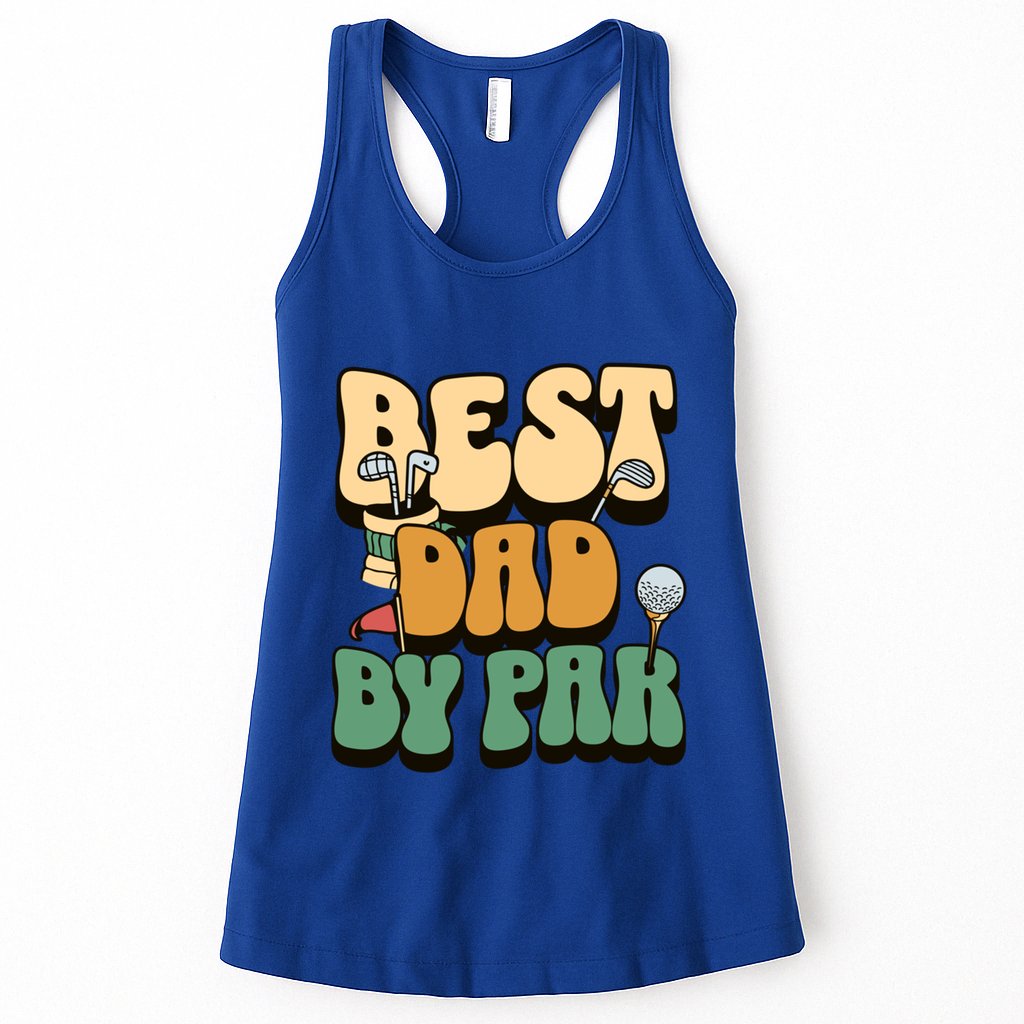 Best Dad By Par Golf FatherS Day Birthday Gift Womens Tank Top