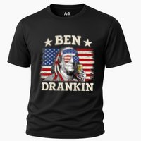 Ben Drankin Benjamin Franklin 4th Of July Funny Drinking Performance Shirt