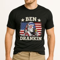 Ben Drankin Benjamin Franklin 4th Of July Funny Drinking Performance Shirt