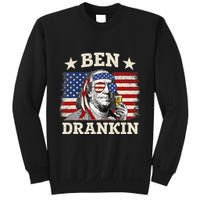 Ben Drankin Benjamin Franklin 4th Of July Funny Drinking Sweatshirt