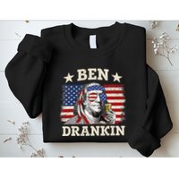 Ben Drankin Benjamin Franklin 4th Of July Funny Drinking Sweatshirt