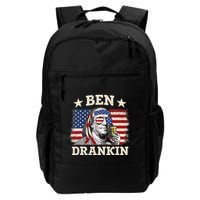 Ben Drankin Benjamin Franklin 4th Of July Funny Drinking Backpack