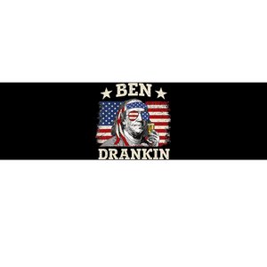 Ben Drankin Benjamin Franklin 4th Of July Funny Drinking Bumper Sticker