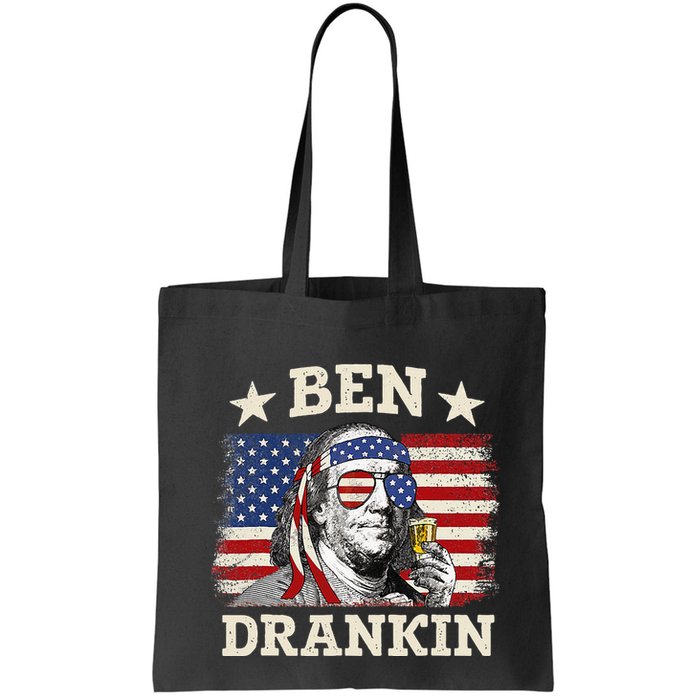 Ben Drankin Benjamin Franklin 4th Of July Funny Drinking Bag