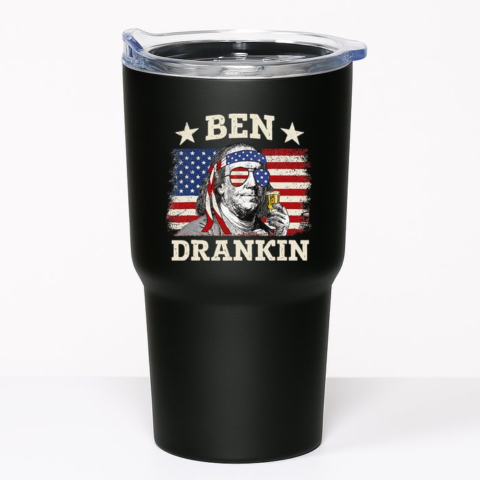 Ben Drankin Benjamin Franklin 4th Of July Funny Drinking Tumbler