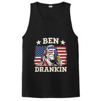 Ben Drankin Benjamin Franklin 4th Of July Funny Drinking PosiCharge Competitor Tank