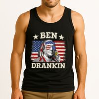 Ben Drankin Benjamin Franklin 4th Of July Funny Drinking Tank Top