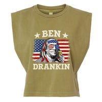 Ben Drankin Benjamin Franklin 4th Of July Funny Drinking Garment-Dyed Women's Muscle Tee