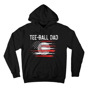 Ball Dad Baseball Dad T Ball Daddy Fathers Day Hoodie