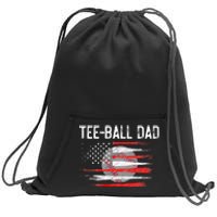 Ball Dad Baseball Dad T Ball Daddy Fathers Day Sweatshirt Cinch Pack Bag