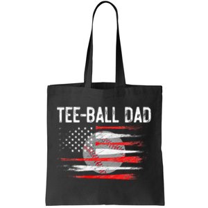 Ball Dad Baseball Dad T Ball Daddy Fathers Day Tote Bag