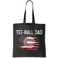 Ball Dad Baseball Dad T Ball Daddy Fathers Day Tote Bag