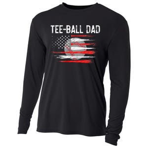 Ball Dad Baseball Dad T Ball Daddy Fathers Day Cooling Performance Long Sleeve Crew